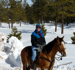 Donna Hull on a Horseback Riding Vacation