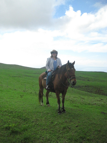 Nancy & Kohala on a Big Island Horseback Riding Vacation in Hawaii