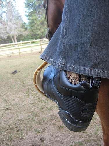 Ariat Durathread sole provides long wearing performance during horseback riding vacations