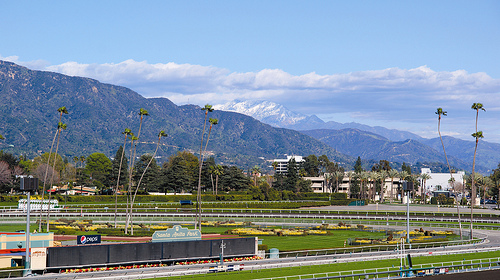 Santa Anita Park for horse racing and horseback riding vacations in the San Gabriel Mountains