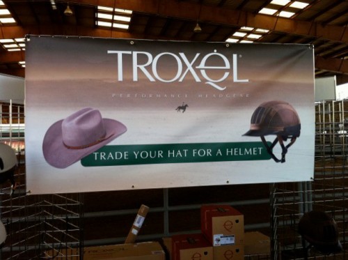 trade your hat for a helmet