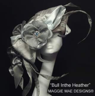 Bull in Heather hat, Maggie Mae Designs