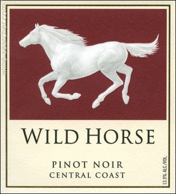 "Wild Horse" pinot noir wine