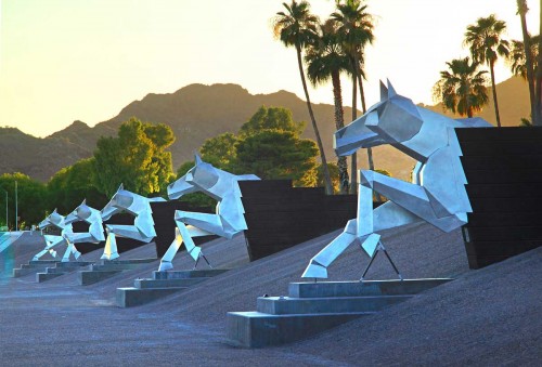 "water Mark" equine sculpture
