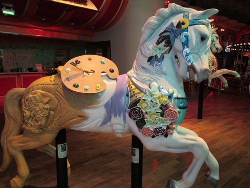 carousel horse, horse, oasis of the seas