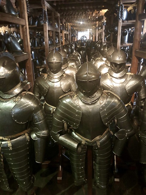 Suits of armor were used to protect the citizens of Graz, Austria during military conflicts with Hungarian rebels and the Ottoman Empire.